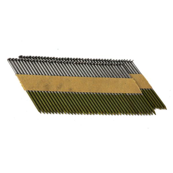 Electro Galvanised Ring Shank Nails 12um 3.1x90mm Q235 Carbon Steel For Framing