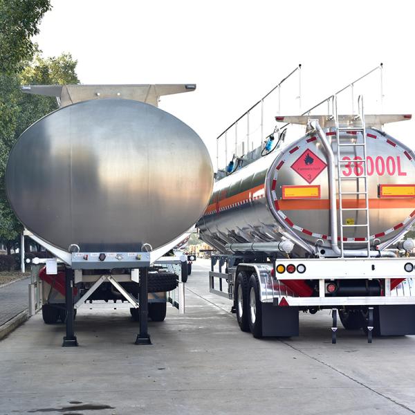 33000L 38000L Semi Tanker Trailer Gasoline Oil Transport Tanker 2 Axle 3 Axle Truck Trailer