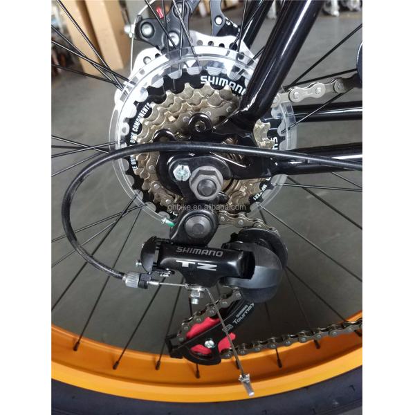 26 inch 3.0 tire fat tire men beach cruiser bike with Shimano 7 gear and disc brake