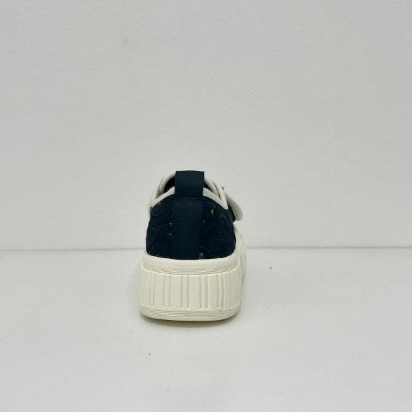 Black White Comfort Fashion Sneakers Women Breathable Sneakers With Letters