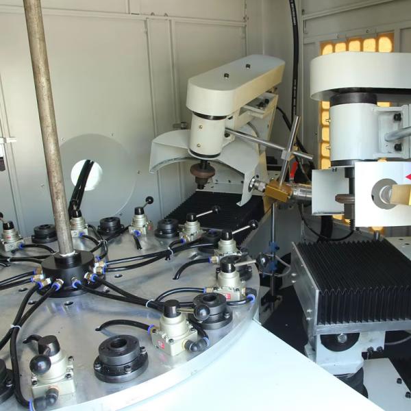 4 Grinding Heads Rotary Table Metal Polishing Machine For Stainless Steel Aluminum Products Mirror Polished