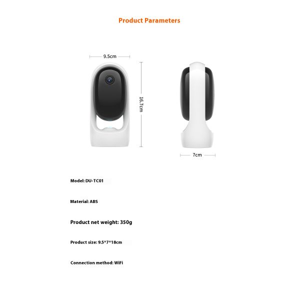 WiFi APP Remote Control Pet Camera Night Vision Motion Detection Alerts Eco-Friendly Flying Discs Interactive Cat Laser Toy for