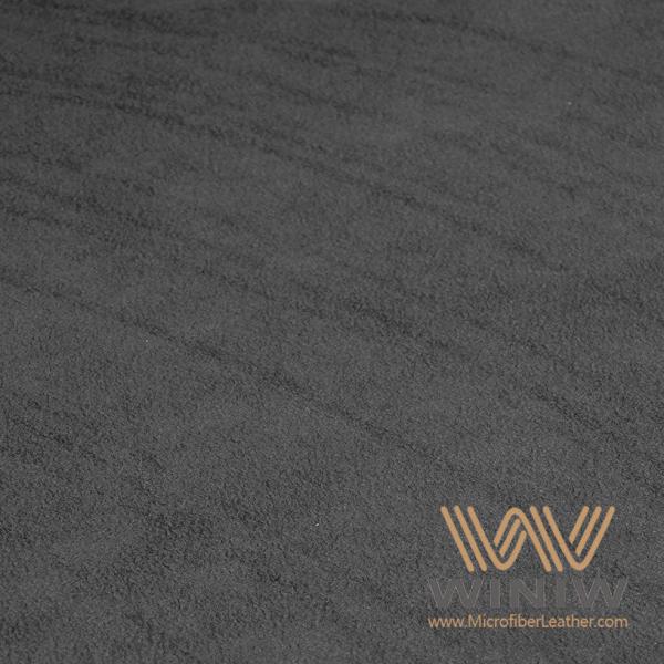 Polyester Black Suede Leather Knitted Automotive Interior Leather Stain Resistant