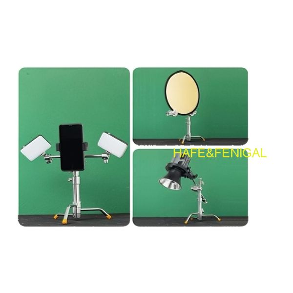 TDC-105 Aluminum Alloy Mini Desktop Live Streaming Stand, 280-480mm Height Adjustable