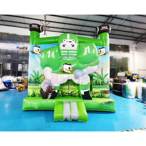 рэгби домов прыжка PVC 0.55mm замок раздувного оживленный скача