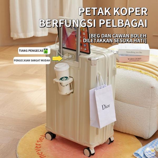 3-pieces set Multifunctional Suitcase ABS+PVC hard shell luggage Lightweight Sturdy and Fashionable Perfect for Business Trips and Long-Distance Travel 