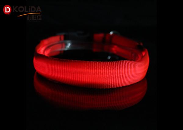 Stylish Pet Cat Dog Glow LED Collar Flashing Light Up Nylon Night Safety Collars
