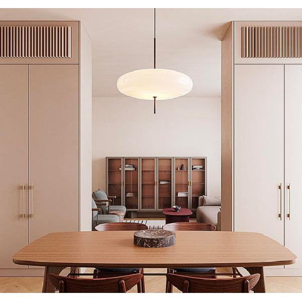 Black And White Flying Saucer Pendant Light Modern Art Bedroom Pendant Lamp(WH-GP-116)