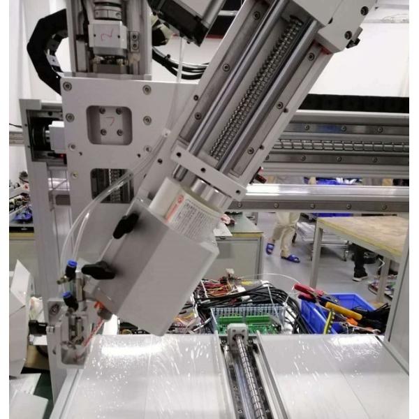 High Precision 4 Axis AB Glue Dispensing Machine ±0.02mm Accuracy 300300100mm 1:1-10:1 Mixing Ratio