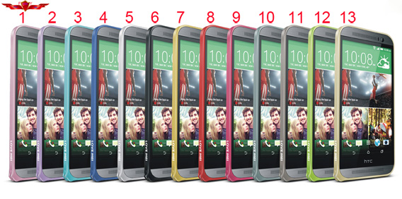 Hot Selling Brand New Hippocampal Buckle Metal Bumper For HTC M8 Multi Color Gift Box Yes
