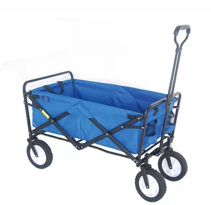 Iron Hand Foldable Wagon Cart Corrosion Resistance Folding Garden Trolley