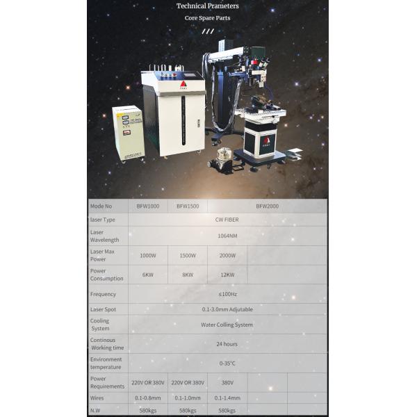 CW Fiber Metal Mold Laser Welding Machine 1000W 1500W 2000W For Mould Repair