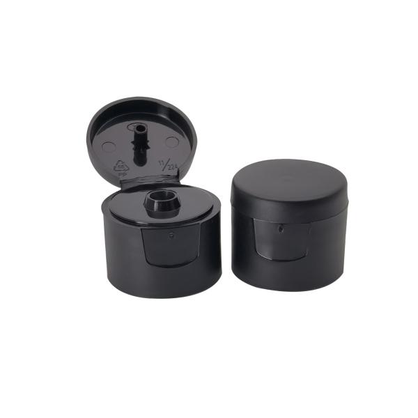 Black 20/410 Plastic Flip Top Cap For Hand Washing Bottle