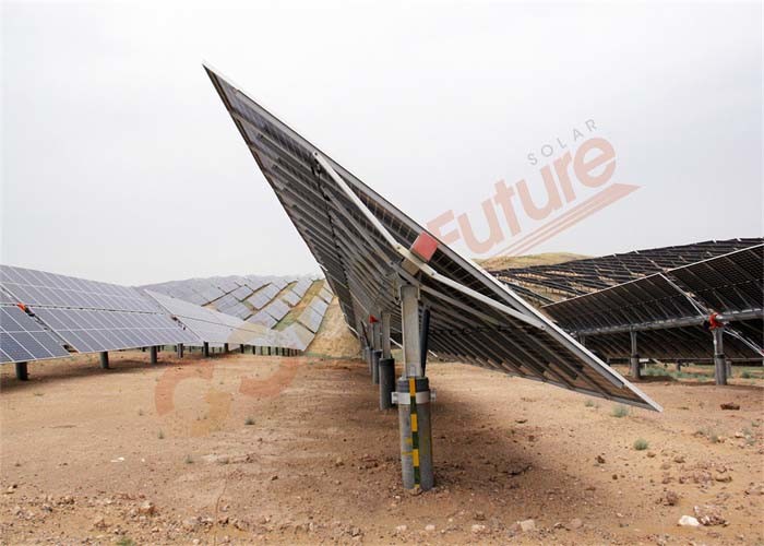 Предохранение от снега и ветра отслежывателя 0.3kwh оси Q235B горизонтальное одиночное