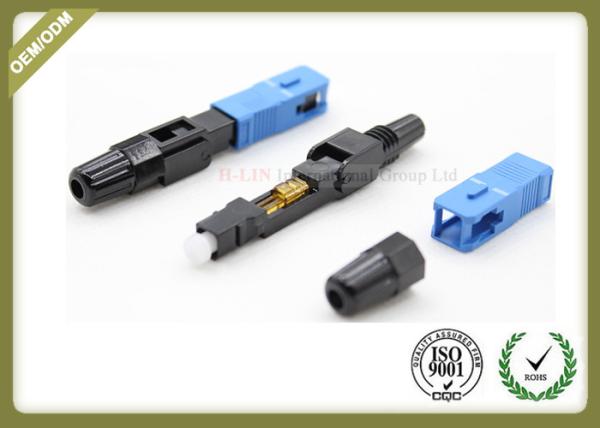 Professional Fiber Optic Accessories SC UPC SM MM Fiber Fast Connector 52~55mm Length