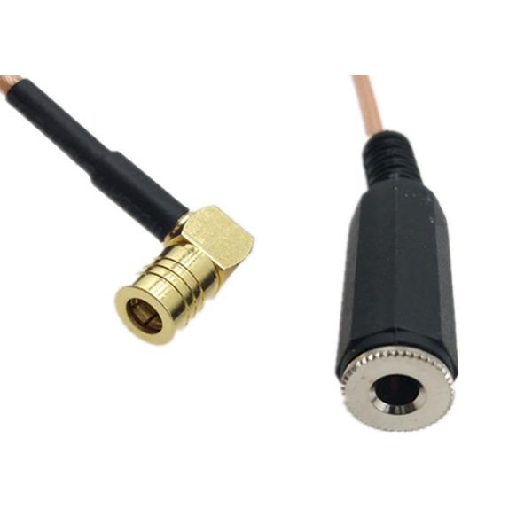 Женское вспомогательное 3.5мм ВСПОМОГАТЕЛЬНОЕ аудио стерео Джек к прямоугольному кабелю разъем-розетки СМБ