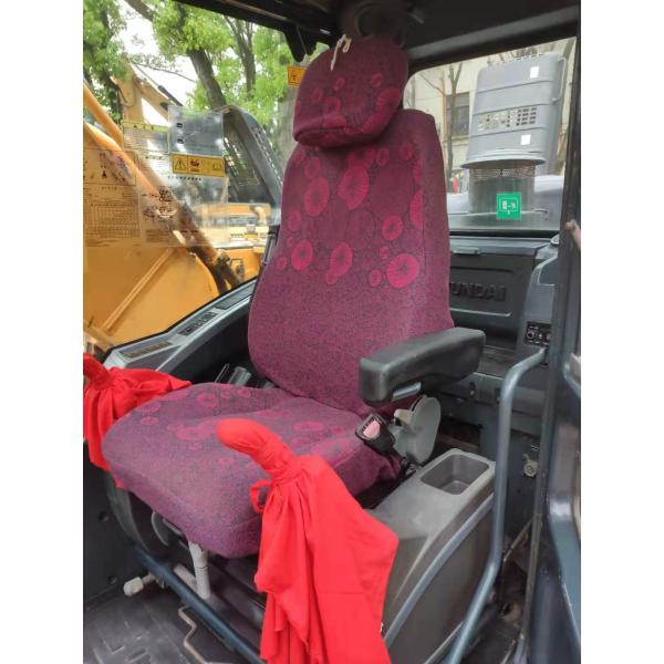Low Hour HYUNDAI 215 Excavator 15 Tons 0.8m Bucket 120KW Engine Yellow Color 2600 Hours