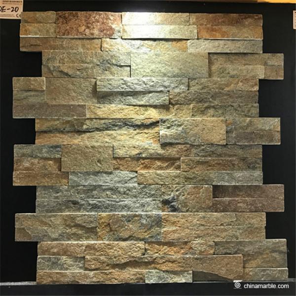 Rust Quartzite with Big pcs FlatSurface Ledge Stone, China Wall Cladding DE-20