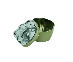 Opaque Moon Cake Chocolate Tinplate Metal Gifts Box