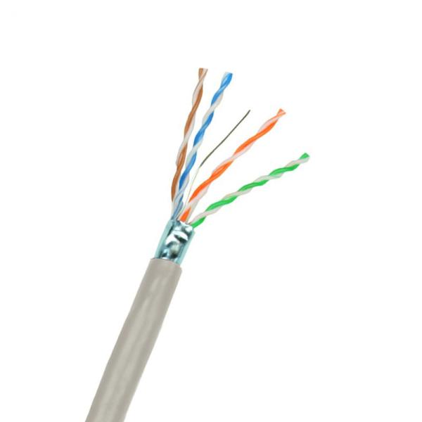 JHY 1000ft HDPE 4 pairs copper Cat 5e shielding grey network cable