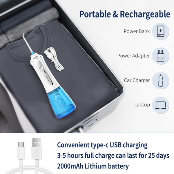 Electric Electric Cordless Water Flosser Dental Teeth Cleaning
