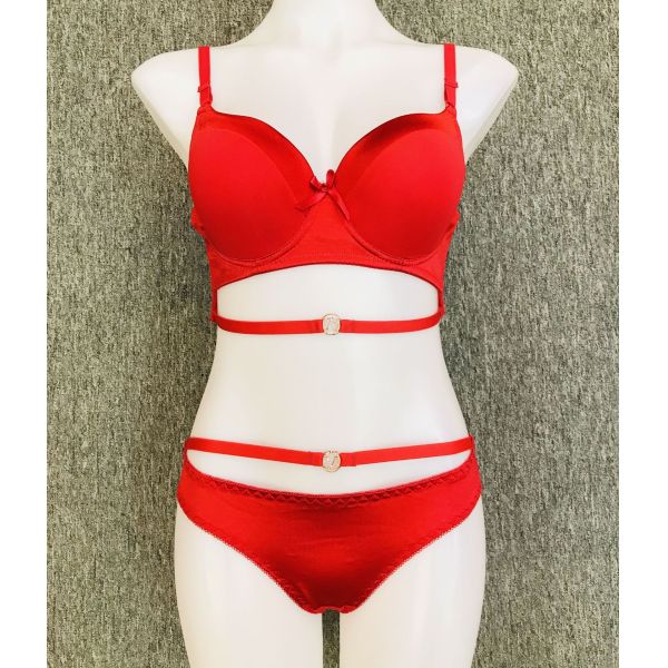 Rhinestone Underwire Bra Set Ice Silk Comfort Summer Large Size 38-44C Women Bra Set High Quality Wholesale Set Lingerie Women