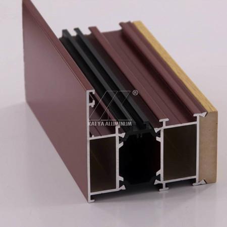 OEM Aluminum Door Profile Easy Installation High Corrosion Resistance Sound Insulation