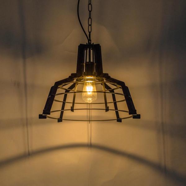 Black Metal Vintage Set Bar Industrial Pendant Lamp