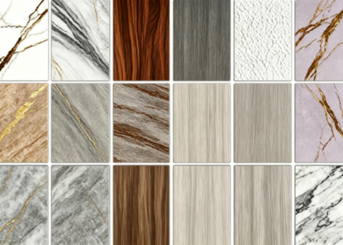 1220x2440mm PVC Marble Sheets Waterproof Mold Resistant