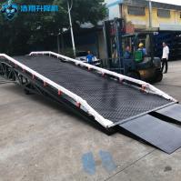Rampa portátil para montacargas manual, nivelador de muelle móvil de acero reforzado