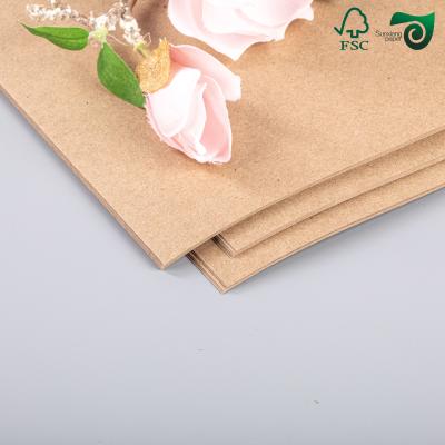 FSC Unbleached Kraft Paper 18g PE Coating For Superior Grease Resistance