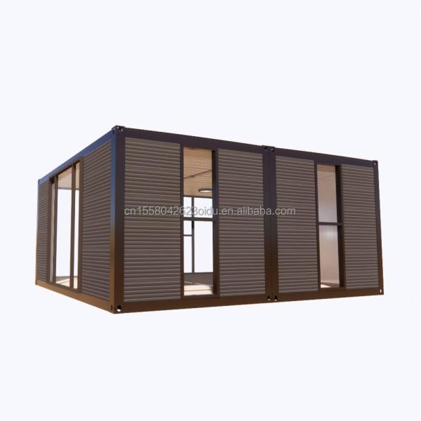 Modern 2 Bedroom Prefab Steel Expandable Container House for Mall Application Customized Color Design