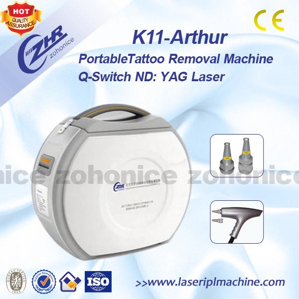 Mini máquina segura 1064nm & 532nm da remoção da tatuagem do laser para a remoção da tatuagem