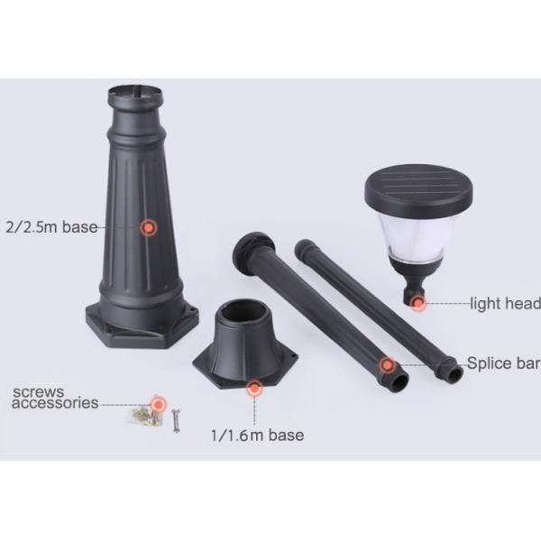 Solar LED Outdoor Home Yard Lamp Villa Lawn Lamp Waterproof Super Bright High Pole Street Lamp