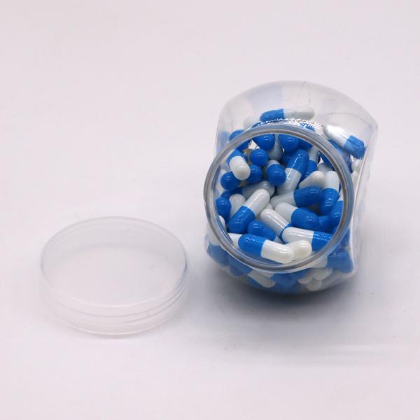 Logo personnalisé Logo 200 ml PET capsules Cannes alimentaires pour les noix et les bonbons Jar