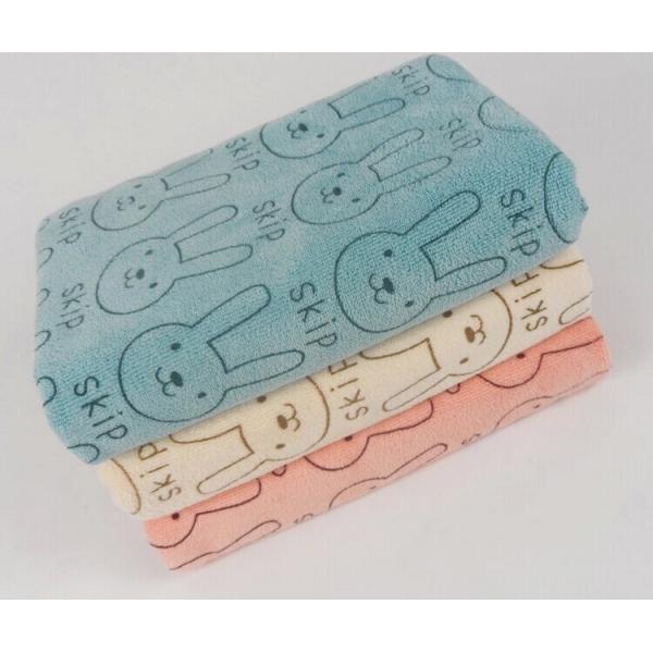 Microfiber baby towel,Brushed strong absorbent baby bath kids cartoon printing soft