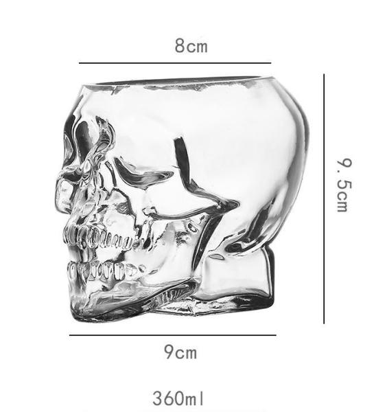 Whisky Brandy Vodka Brewed Wine Spirits Cup Skull Glass Bottle Special Shaped 50-700ml