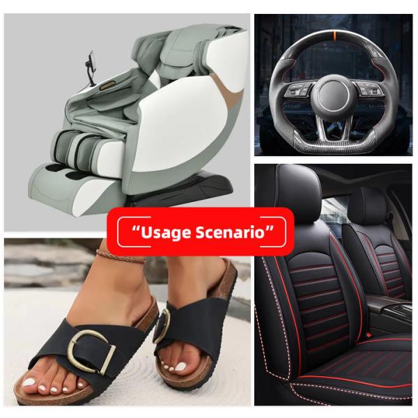 PVC Leather for Car Seat Cover Abrasion-Resistant Waterproof 0.8mm
