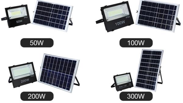 50w 100w 200w Solar LED Flood Lights Modern Design Ip65 Waterproof heat resistant