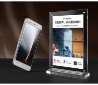 T Style 200mm Metal Poster Stand Acrylic Magnetic Countertop Sign Holder