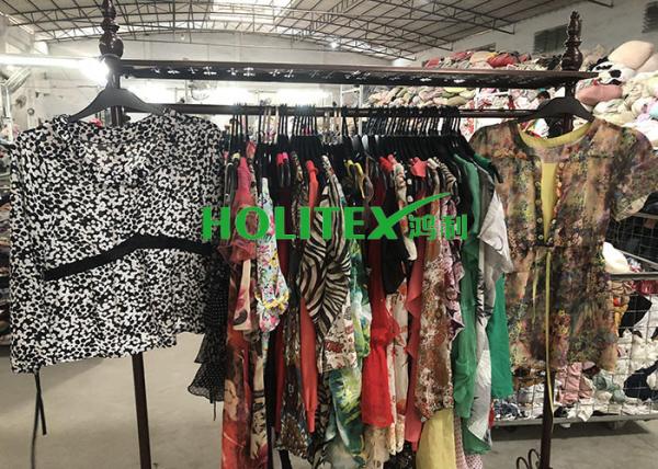 Summer Used Womens Clothing Second Hand Ladies Silk Blouse For Southeast Asia