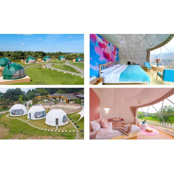 Водонепроницаемость Глампинг Геодезический Эко Купол Палатки Противопогодные ПВХ дом палатки