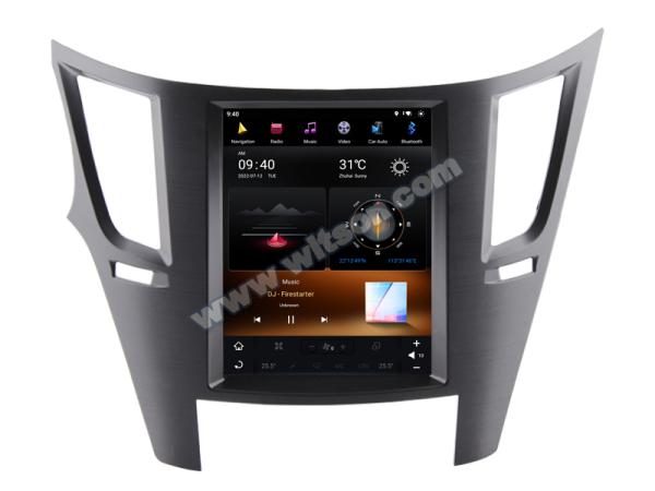Pantalla Tesla vertical Android de 10.4 para Subaru Outback 4 Legacy 5 2009-2014, sistema multimedia estéreo para coche, GPS, reproductor Carplay