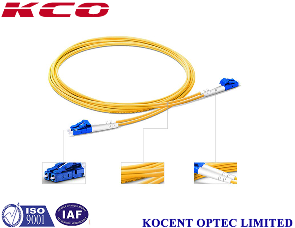 SM Mono-mode Duplex LC/UPC-LC/UPC 2,0mm Fiber Optic Patch Cord PVC LSZH