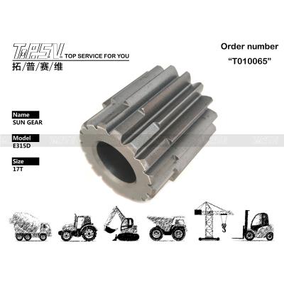 Aço preto premium 165-5793 E315C Excavadora Viagem 2 Redutor de estágio Sun Gear