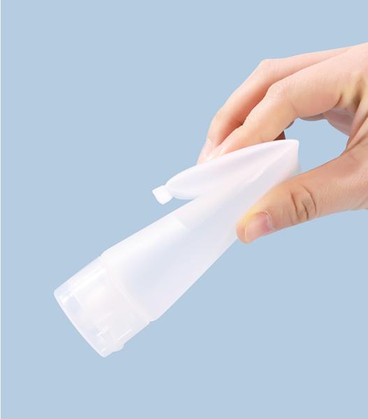 Garrafas transparentes do curso do aperto 2oz com Flip Cap