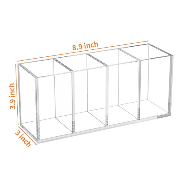 Acrylic Storage Box for Pens & Other Small Items Convenient Bin for Organizing Your Workspace