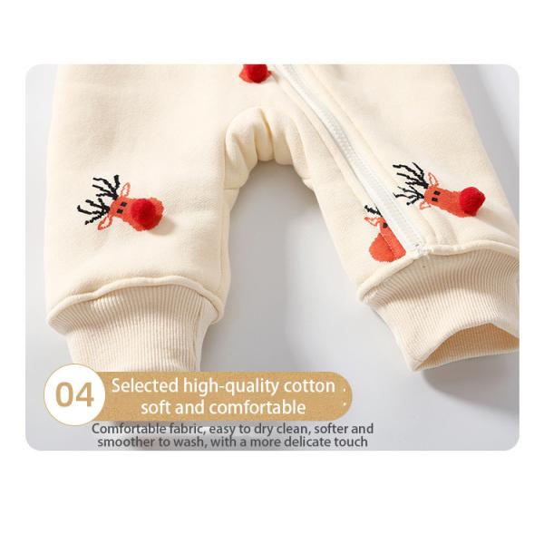 Kids clothing winter children clothes Christmas elk Christmas pajamas Jumpsuit Baby rompers toddler clothing