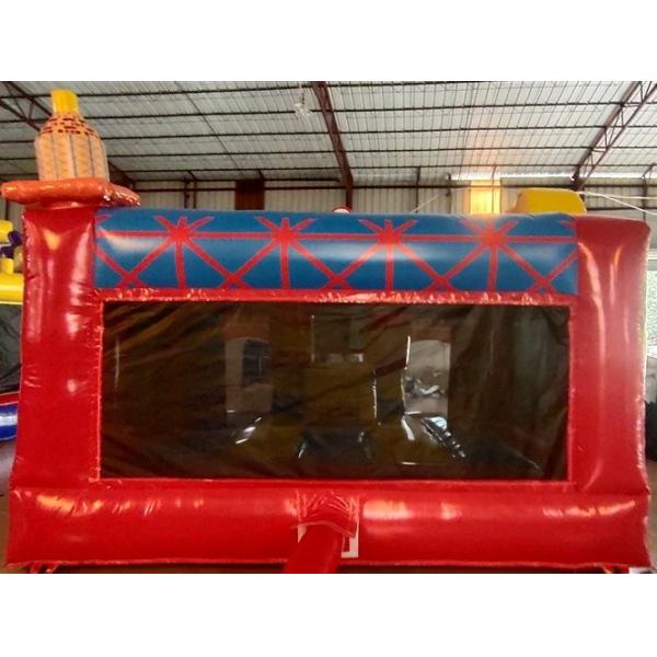 1000D Outdoor Bounce House Ferris Wheel Tickets Inflatable Bouncer Castle With Slide Combo