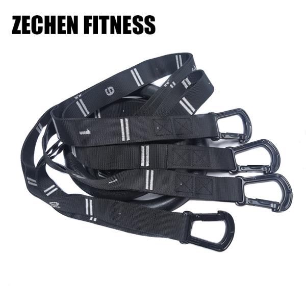 28mm Wooden Pull Up Rings Olympic Double Layers Durable Nylon 8 Feet Stitches Straps